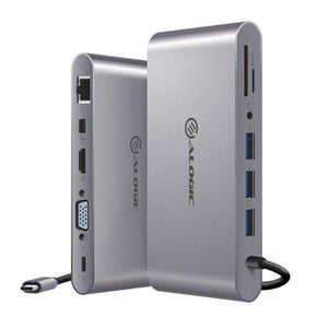 Alogic USB-C Portable Super Dock with Power Delivery - Space Grey
